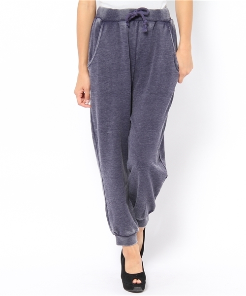 WEGO（ウィゴー）の「ピグメント加工スウェットパンツ（その他パンツ・レディース・ブラック/ネイビー・FREE）」の2枚目の写真