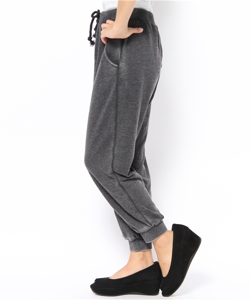 WEGO（ウィゴー）の「ピグメント加工スウェットパンツ（その他パンツ・レディース・ブラック/ネイビー・FREE）」の3枚目の写真