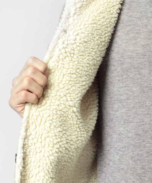 NANO universe(ナノユニバース)の「Wrangler(ラングラー)/ Wrangler別注ランチコート(ブルゾン・メンズ・ブラック/グレー/ベージュ/ピンク・MEDIUM/LARGE)」の7枚目の写真