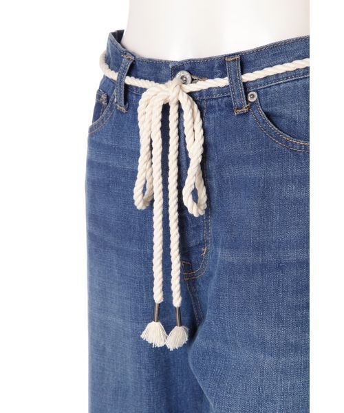 FREE'S MART(フリーズマート)の「ロープベルトハイウェストデニムワイドパンツ(デニムパンツ・レディース・ブルー系その他/ダークネイビー・MEDIUM/SMALL)」の11枚目の写真