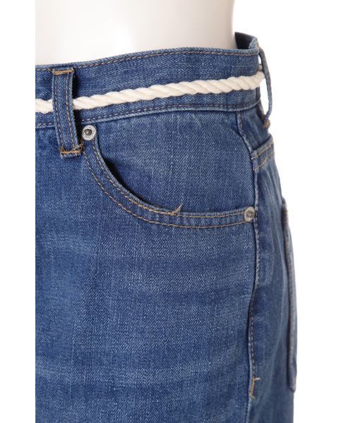 FREE'S MART(フリーズマート)の「ロープベルトハイウェストデニムワイドパンツ(デニムパンツ・レディース・ブルー系その他/ダークネイビー・MEDIUM/SMALL)」の12枚目の写真