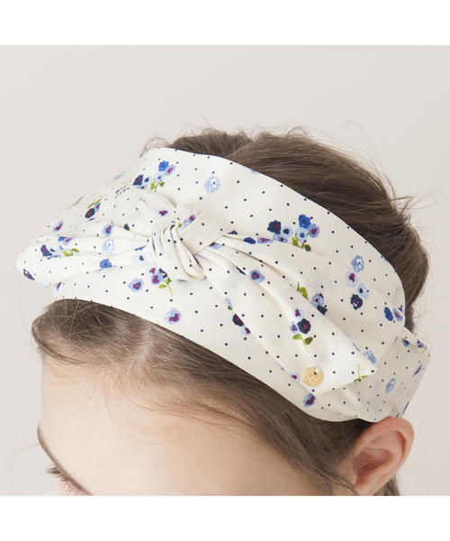 Blue Label Crestbridge ブルーレーベルクレストブリッジ の ドットフローレットヘアバンド ヘアバンド Wear