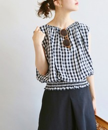 IENA | シャーリングノースリブラウス◆(シャツ/ブラウス)