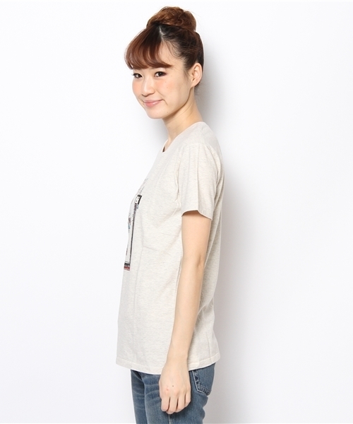 チチカカ(チチカカ)の「イェイプリントTシャツ(Tシャツ/カットソー・レディース・ブラック/オートミール/グリーン・MEDIUM/LARGE)」の6枚目の写真