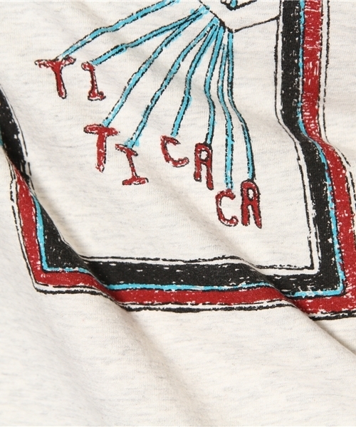 チチカカ(チチカカ)の「イェイプリントTシャツ(Tシャツ/カットソー・レディース・ブラック/オートミール/グリーン・MEDIUM/LARGE)」の11枚目の写真