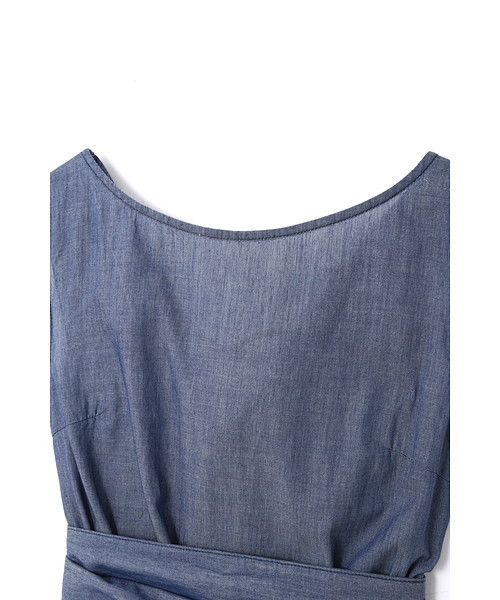 JILL STUART（ジルスチュアート）の「◆エフィーダンガリーロングワンピース（ワンピース・レディース・ブルー・2/0/4）」の6枚目の写真