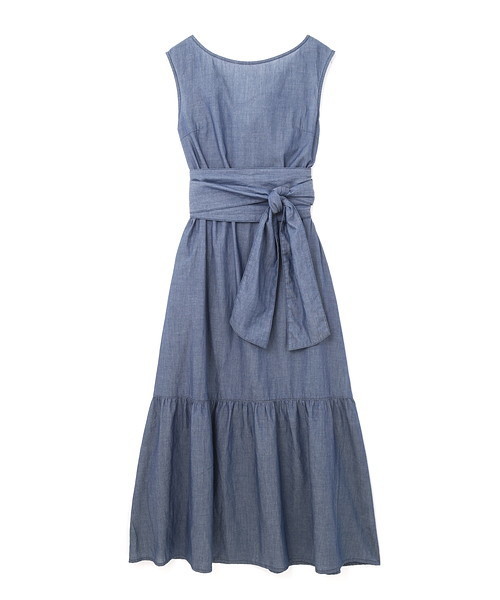 JILL STUART（ジルスチュアート）の「◆エフィーダンガリーロングワンピース（ワンピース・レディース・ブルー・2/0/4）」の3枚目の写真