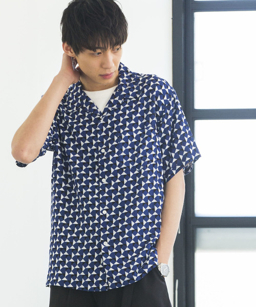 WEGO（ウィゴー）の「WEGO/総柄開襟シャツ（シャツ/ブラウス・メンズ・その他1/その他2/その他3/その他4/その他5/その他6/その他7/その他8/その他11/その他9/その他10/その他12・MEDIUM/LARGE）」の2枚目の写真