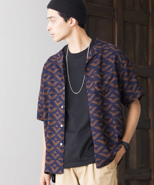 WEGO（ウィゴー）の「WEGO/総柄開襟シャツ（シャツ/ブラウス・メンズ・その他1/その他2/その他3/その他4/その他5/その他6/その他7/その他8/その他11/その他9/その他10/その他12・MEDIUM/LARGE）」の10枚目の写真