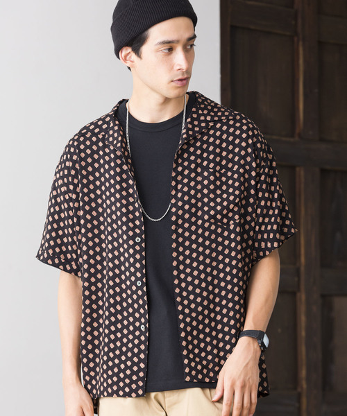 WEGO（ウィゴー）の「WEGO/総柄開襟シャツ（シャツ/ブラウス・メンズ・その他1/その他2/その他3/その他4/その他5/その他6/その他7/その他8/その他11/その他9/その他10/その他12・MEDIUM/LARGE）」の11枚目の写真