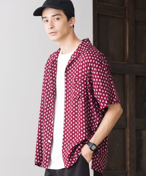 WEGO（ウィゴー）の「WEGO/総柄開襟シャツ（シャツ/ブラウス・メンズ・その他1/その他2/その他3/その他4/その他5/その他6/その他7/その他8/その他11/その他9/その他10/その他12・MEDIUM/LARGE）」の12枚目の写真