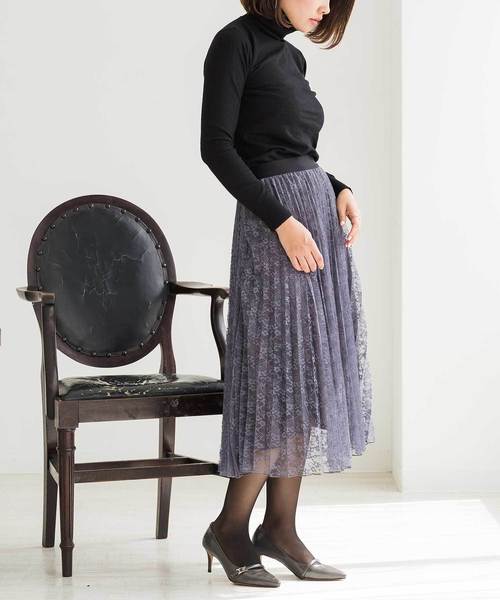 セール】レースプリーツスカート（スカート）｜ZAKKA-BOX（ザッカ