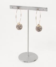 【glou】パイルボールのフープピアス