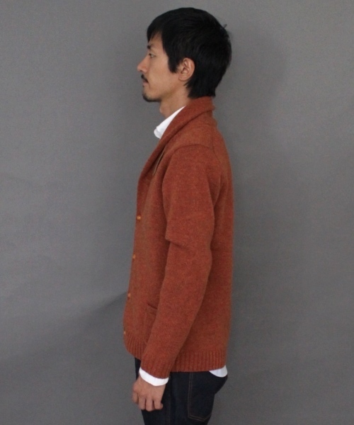 JOURNAL STANDARD(ジャーナルスタンダード)の「★★ラムウールショールカーディガン#(カーディガン/ボレロ・メンズ・チャコールグレー/ウッド/ブルー/ターコイズブルー/ネイビー/オレンジ・MEDIUM/LARGE)」の7枚目の写真