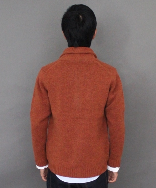 JOURNAL STANDARD(ジャーナルスタンダード)の「★★ラムウールショールカーディガン#(カーディガン/ボレロ・メンズ・チャコールグレー/ウッド/ブルー/ターコイズブルー/ネイビー/オレンジ・MEDIUM/LARGE)」の8枚目の写真
