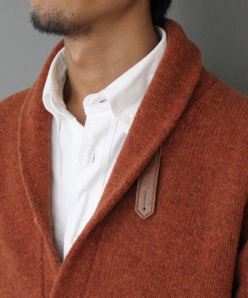 JOURNAL STANDARD(ジャーナルスタンダード)の「★★ラムウールショールカーディガン#(カーディガン/ボレロ・メンズ・チャコールグレー/ウッド/ブルー/ターコイズブルー/ネイビー/オレンジ・MEDIUM/LARGE)」の9枚目の写真