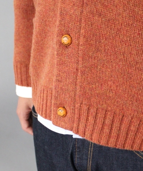JOURNAL STANDARD(ジャーナルスタンダード)の「★★ラムウールショールカーディガン#(カーディガン/ボレロ・メンズ・チャコールグレー/ウッド/ブルー/ターコイズブルー/ネイビー/オレンジ・MEDIUM/LARGE)」の13枚目の写真
