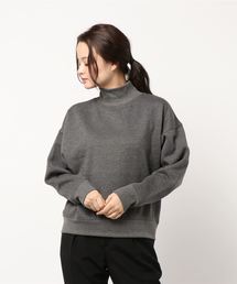 ・ハイネックビッグ裏毛裏起毛プルオーバー
