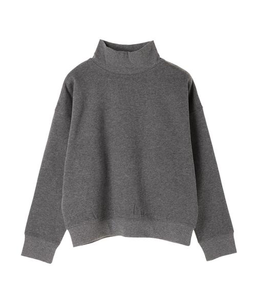 AMERICAN HOLIC（アメリカンホリック）の「・ハイネックビッグ裏毛裏起毛プルオーバー（Tシャツ/カットソー・レディース・ブラック/グリーン/アイボリー/チャコールグレー/イエロー/モカ・M/L）」の9枚目の写真