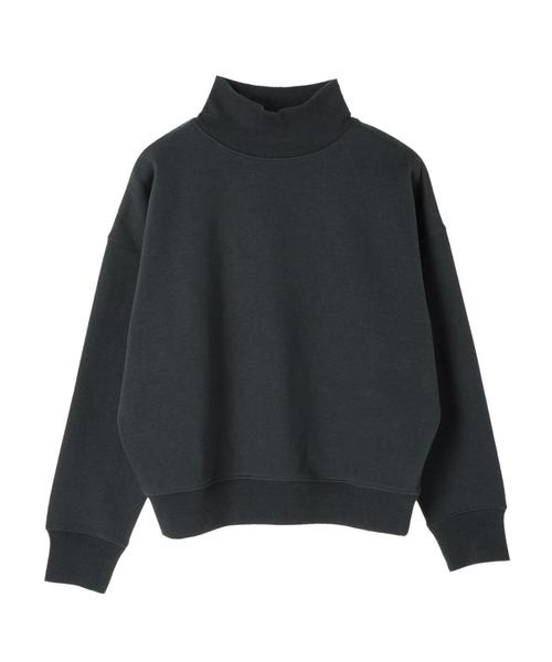 AMERICAN HOLIC（アメリカンホリック）の「・ハイネックビッグ裏毛裏起毛プルオーバー（Tシャツ/カットソー・レディース・ブラック/グリーン/アイボリー/チャコールグレー/イエロー/モカ・M/L）」の13枚目の写真