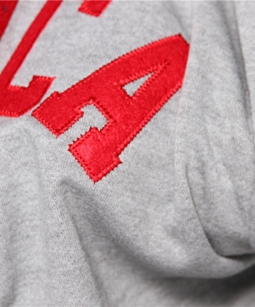 WEGO(ウィゴー)の「WEGO/ワッペン切替スウェット(スウェット・レディース・ホワイト/杢グレー/グリーン/レッド・FREE)」の10枚目の写真