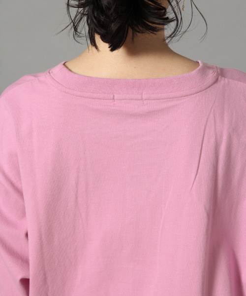 LOWRYS FARM（ローリーズファーム）の「ＵＳＡクルーＴシャツ　819784（Tシャツ/カットソー・レディース・ブラック/ベージュ/パープル/グレー/オフホワイト・FREE）」の10枚目の写真