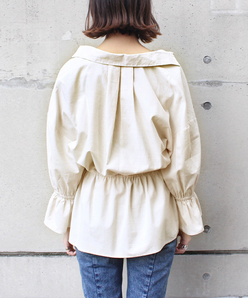 RANDA（ランダ）の「ブラウジングブラウス（シャツ/ブラウス・レディース・ブラウン/ブルー/クリーム・1/0）」の12枚目の写真