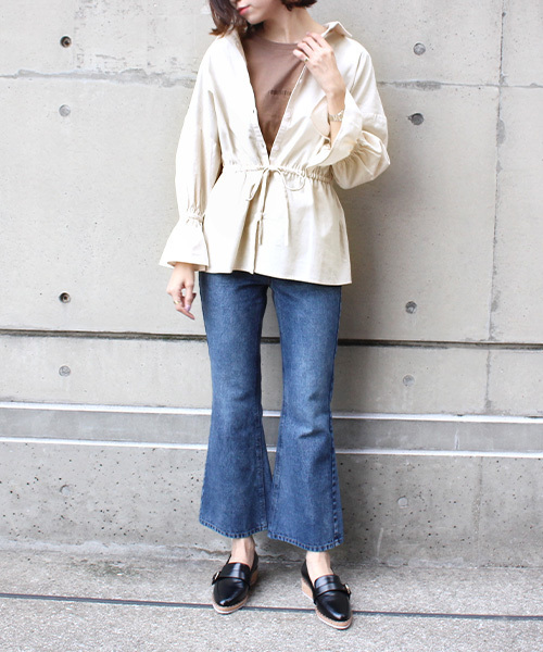 RANDA（ランダ）の「ブラウジングブラウス（シャツ/ブラウス・レディース・ブラウン/ブルー/クリーム・1/0）」の9枚目の写真