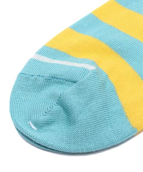 BEAMS BOY(ビームスボーイ)の「BEAMS BOY / ボーダー クルー ソックス(ソックス/靴下・レディース・ナチュラル/ミント/サックスブルー/ネイビー・ONE SIZE)」の5枚目の写真