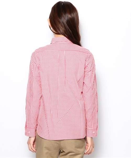 BEAMS BOY（ビームスボーイ）の「□BEAMS BOY / ギンガムB.D. 0127CL（シャツ/ブラウス・レディース・ピンク/グリーン系その他・ONE SIZE）」の6枚目の写真