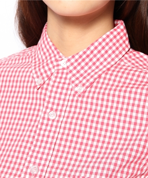 BEAMS BOY（ビームスボーイ）の「□BEAMS BOY / ギンガムB.D. 0127CL（シャツ/ブラウス・レディース・ピンク/グリーン系その他・ONE SIZE）」の7枚目の写真