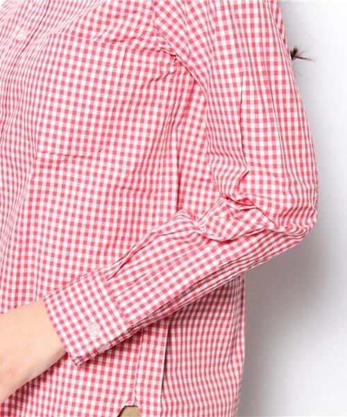BEAMS BOY（ビームスボーイ）の「□BEAMS BOY / ギンガムB.D. 0127CL（シャツ/ブラウス・レディース・ピンク/グリーン系その他・ONE SIZE）」の8枚目の写真
