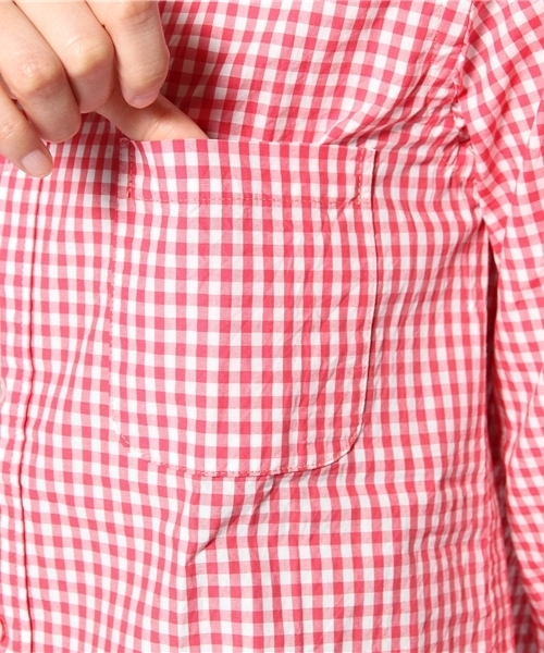 BEAMS BOY（ビームスボーイ）の「□BEAMS BOY / ギンガムB.D. 0127CL（シャツ/ブラウス・レディース・ピンク/グリーン系その他・ONE SIZE）」の9枚目の写真