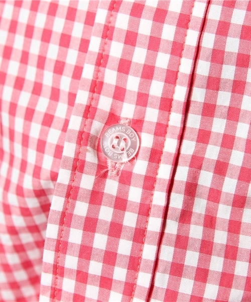 BEAMS BOY（ビームスボーイ）の「□BEAMS BOY / ギンガムB.D. 0127CL（シャツ/ブラウス・レディース・ピンク/グリーン系その他・ONE SIZE）」の4枚目の写真