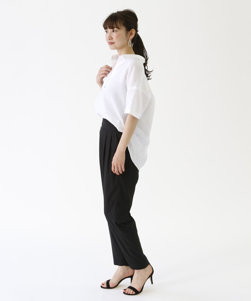 1er Arrondissement(プルミエアロンディスモン)の「ツイルバイオイージーパンツ(その他パンツ・レディース・ブラック/ベージュ・38/36)」の4枚目の写真