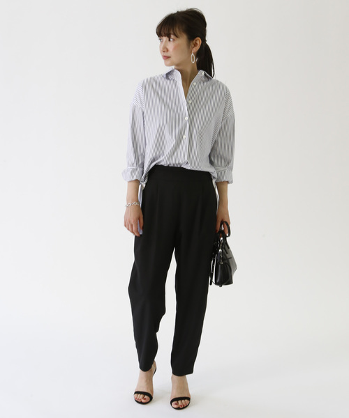 1er Arrondissement(プルミエアロンディスモン)の「ツイルバイオイージーパンツ(その他パンツ・レディース・ブラック/ベージュ・38/36)」の6枚目の写真
