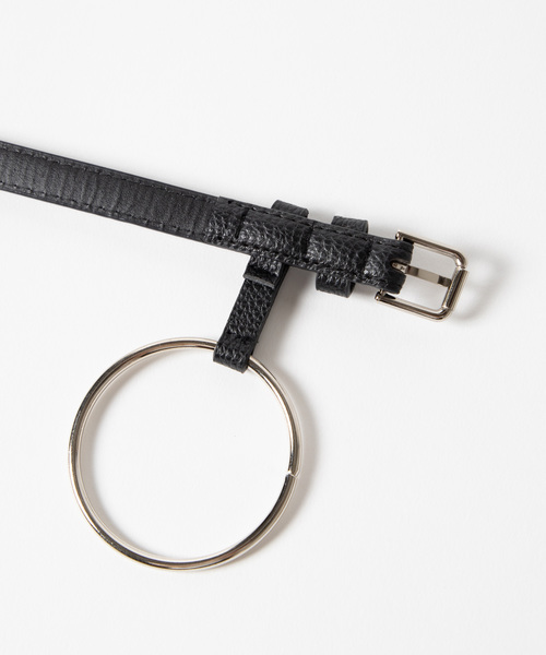 WEGO（ウィゴー）の「WEGO/リング付ベルト（ベルト・レディース・ブラック・FREE）」の4枚目の写真