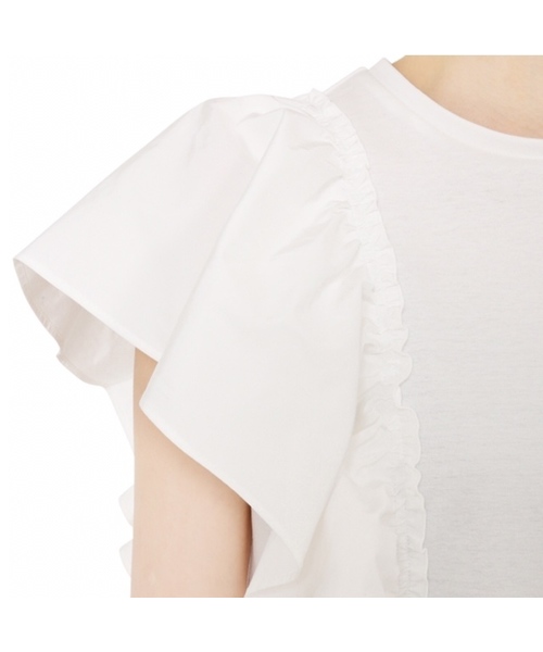 LE CIEL BLEU（ルシェルブルー）の「Taffeta Ruffle Sleeveless