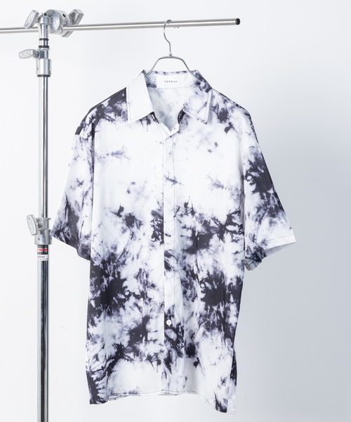 YARD PLUS（ヤードプリュス）の「YARD PLUS タイダイオーバーシャツ（シャツ/ブラウス・メンズ・ブラック/イエロー/ブルー・MEDIUM/LARGE）」の4枚目の写真