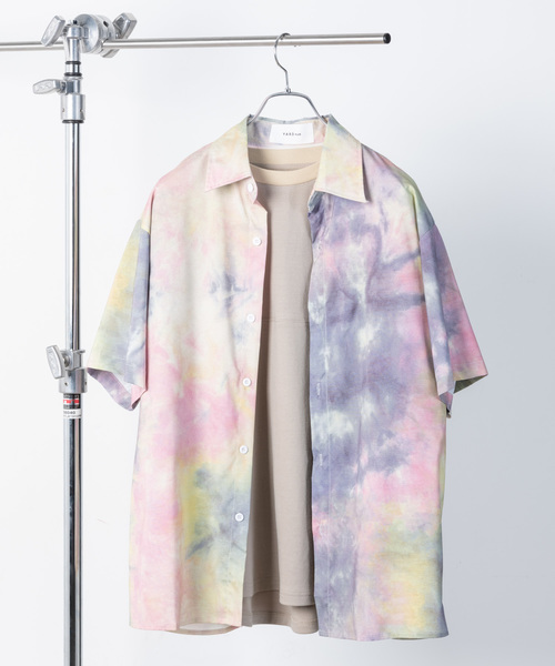 YARD PLUS（ヤードプリュス）の「YARD PLUS タイダイオーバーシャツ（シャツ/ブラウス・メンズ・ブラック/イエロー/ブルー・MEDIUM/LARGE）」の7枚目の写真