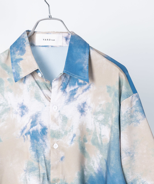 YARD PLUS（ヤードプリュス）の「YARD PLUS タイダイオーバーシャツ（シャツ/ブラウス・メンズ・ブラック/イエロー/ブルー・MEDIUM/LARGE）」の8枚目の写真