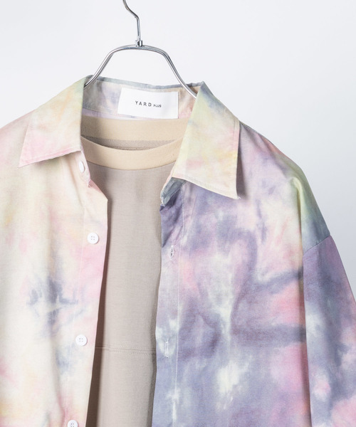 YARD PLUS（ヤードプリュス）の「YARD PLUS タイダイオーバーシャツ（シャツ/ブラウス・メンズ・ブラック/イエロー/ブルー・MEDIUM/LARGE）」の13枚目の写真