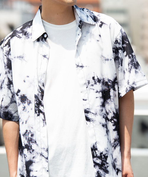 YARD PLUS（ヤードプリュス）の「YARD PLUS タイダイオーバーシャツ（シャツ/ブラウス・メンズ・ブラック/イエロー/ブルー・MEDIUM/LARGE）」の16枚目の写真