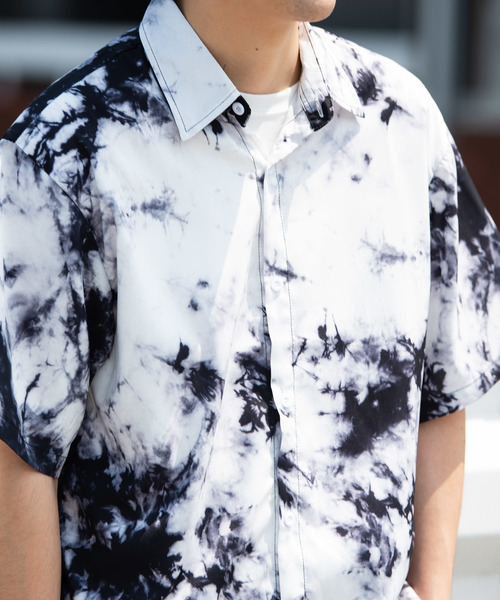 YARD PLUS（ヤードプリュス）の「YARD PLUS タイダイオーバーシャツ（シャツ/ブラウス・メンズ・ブラック/イエロー/ブルー・MEDIUM/LARGE）」の17枚目の写真