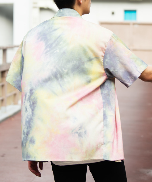 YARD PLUS（ヤードプリュス）の「YARD PLUS タイダイオーバーシャツ（シャツ/ブラウス・メンズ・ブラック/イエロー/ブルー・MEDIUM/LARGE）」の20枚目の写真