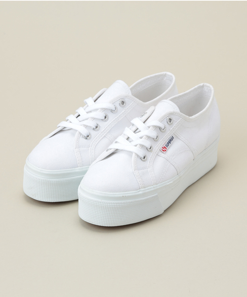 SUPERGA（スペルガ）の「■■(SUPERGA) 3790 ACOTW LINEA UP&DOWN ローカットスニーカー（スニーカー・レディース・ホワイト/ブラック/ライム/ネイビー/ローズ・35/36/38/37）」の2枚目の写真