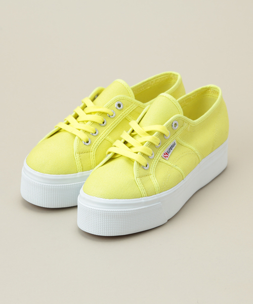 SUPERGA（スペルガ）の「■■(SUPERGA) 3790 ACOTW LINEA UP&DOWN ローカットスニーカー（スニーカー・レディース・ホワイト/ブラック/ライム/ネイビー/ローズ・35/36/38/37）」の4枚目の写真