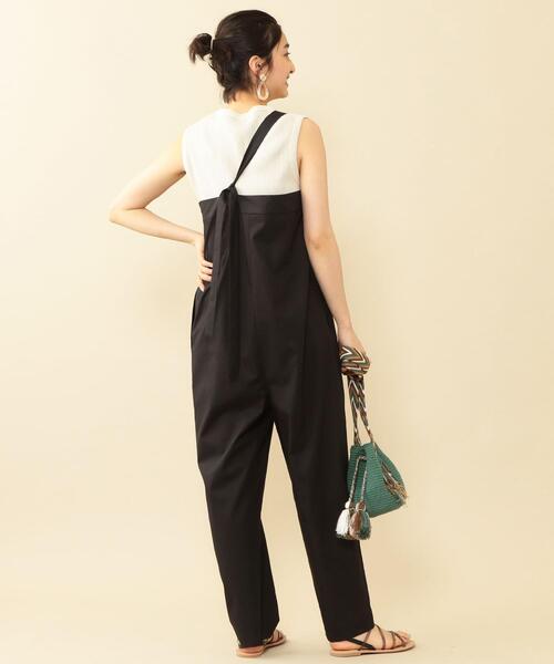 BEAUTY&YOUTH UNITED ARROWS(ビューティーアンドユースユナイテッドアローズ)の「BY ワンショルダーアシンメトリーサロペット 2 -ウォッシャブル-о(サロペット/オーバーオール・レディース・ブラウン/ブラック/オリーブ・MEDIUM/SMALL)」の20枚目の写真