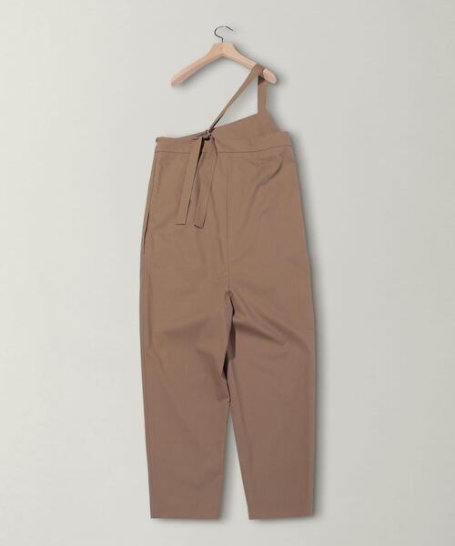 【beauty & youth】ワンショルダーアシンメトリーサロペット　黒　M BEAUTY&YOUTH UNITED ARROWS（ビューティーアンドユース