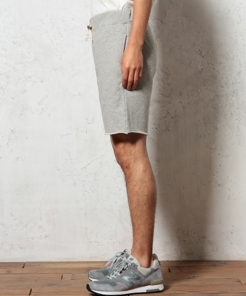 green label relaxing（グリーンレーベルリラクシング）の「URAKE SWEAT ショートパンツ（その他パンツ・メンズ・グレー/ネイビー・LARGE/SMALL/MEDIUM）」の4枚目の写真